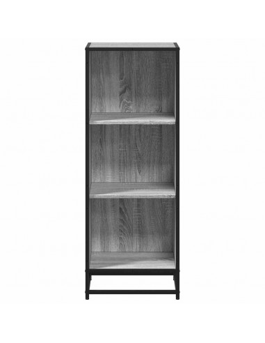 Libreria Grigio Sonoma 40x35x107,5 cm in Legno Multistrato