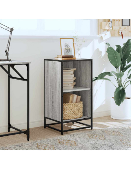 Libreria Grigio Sonoma 40x35x76 cm in Legno Multistrato