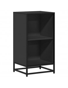 Libreria Nera 40x35x76 cm in Legno Multistrato