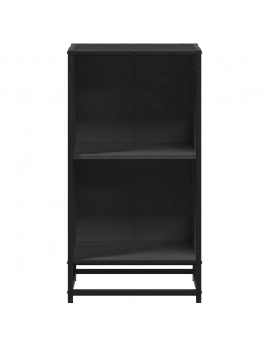 Libreria Nera 40x35x76 cm in Legno Multistrato