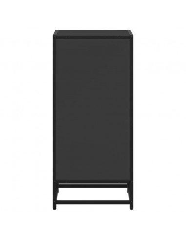 Libreria Nera 40x35x76 cm in Legno Multistrato