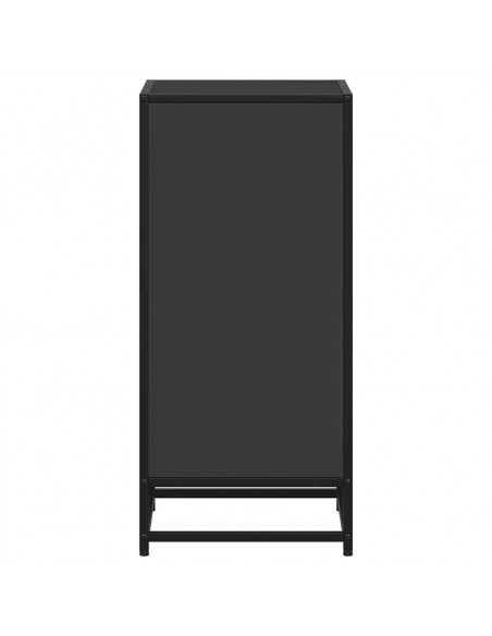 Libreria Nera 40x35x76 cm in Legno Multistrato