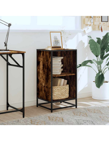 Libreria Rovere Fumo 40x35x76 cm in Legno Multistrato