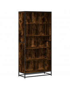 Libreria Rovere Fumo 80,5x35x170,5 cm in Truciolato