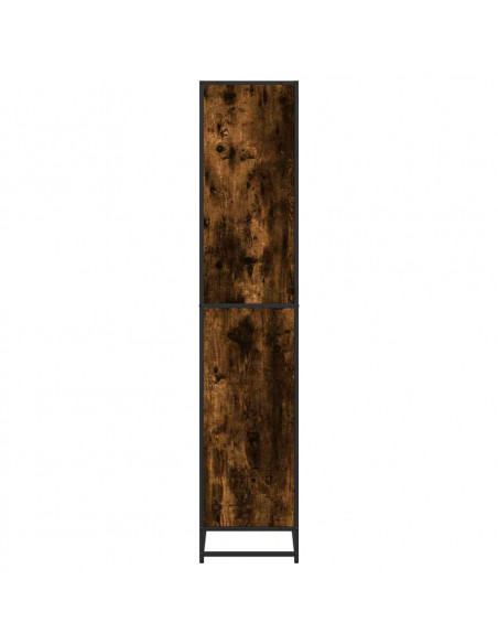 Libreria Rovere Fumo 80,5x35x170,5 cm in Truciolato