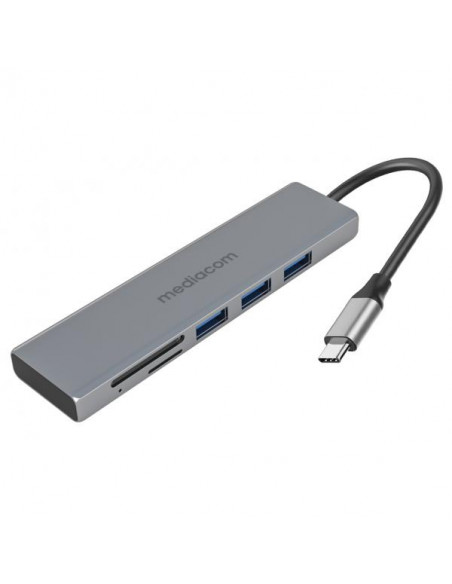 Mediacom MD-C302 Docking Station USB-C to 3*USB3.0/SD/microSD