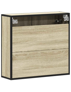 Mobile Bagno con Specchio Rovere Sonoma 65x20x60 cm Multistrato