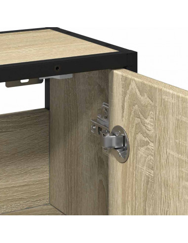 Mobile Bagno con Specchio Rovere Sonoma 65x20x60 cm Multistrato