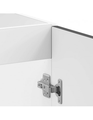 Mobile base lavello Kalmar Nero 80x46x81,5 cm in Truciolato