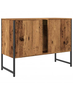 Mobile da Bagno Legno Antico 80x33x60 cm in Truciolato