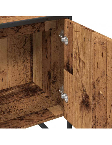 Mobile da Bagno Legno Antico 80x33x60 cm in Truciolato