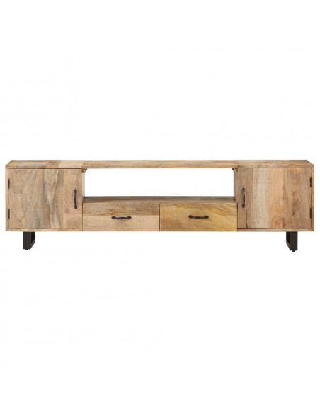 Mobile Porta TV 160x30x45 cm in Legno Massello di Mango