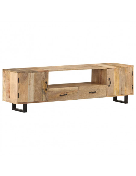 Mobile Porta TV 160x30x45 cm in Legno Massello di Mango