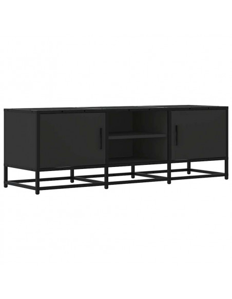 Mobile Porta TV Nero 120x35x41 cm in Truciolato e Metallo