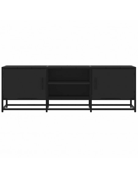 Mobile Porta TV Nero 120x35x41 cm in Truciolato e Metallo