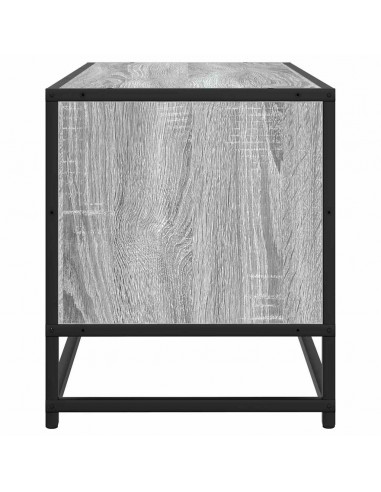 Mobile TV Grigio Sonoma 100x34,5x40cm Legno Multistrato Metallo