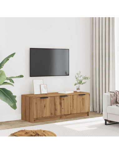 Mobile TV Marrone Artigianale 102x35x36,5 cm Legno Multistrato