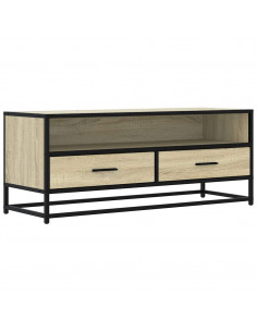 Mobile TV Rovere Sonoma 100x34,5x40cm Legno Multistrato Metallo