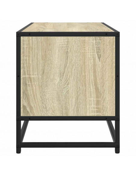 Mobile TV Rovere Sonoma 100x34,5x40cm Legno Multistrato Metallo