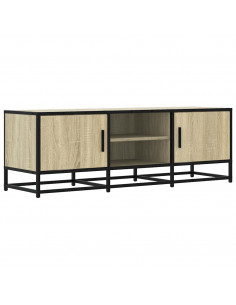 Mobile TV Rovere Sonoma 120x35x41cm Legno Multistrato e Metallo