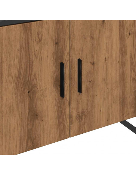 Mobiletto da Bagno Rovere Artigianale 80x33x60 cm in Truciolato