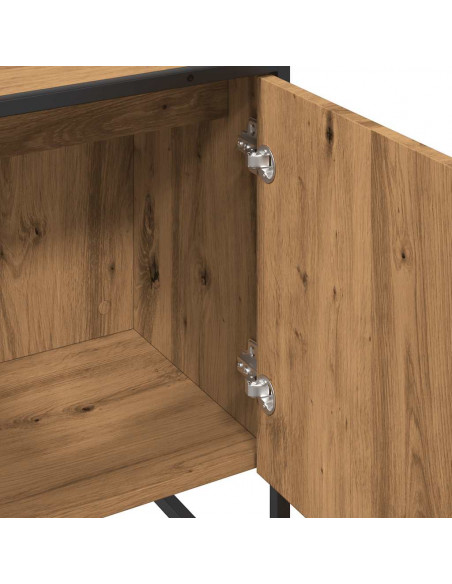 Mobiletto da Bagno Rovere Artigianale 80x33x60 cm in Truciolato