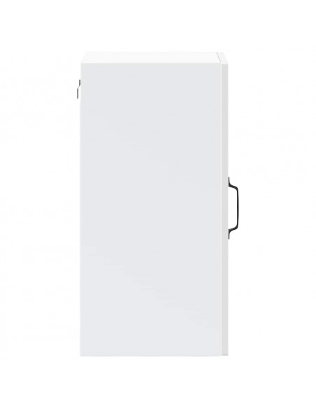 Pensile da Cucina con Porta in Vetro Kalmar Bianco Lucido