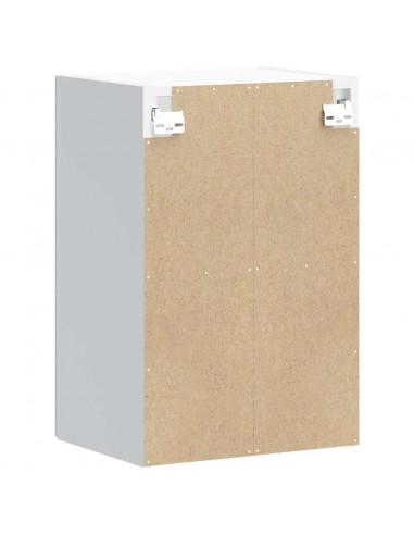 Pensile da Cucina con Porta in Vetro Kalmar Bianco Lucido