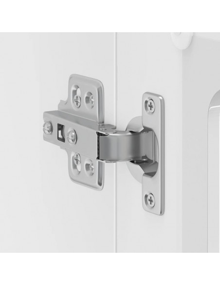 Pensile da Cucina con Porta in Vetro Kalmar Bianco Lucido