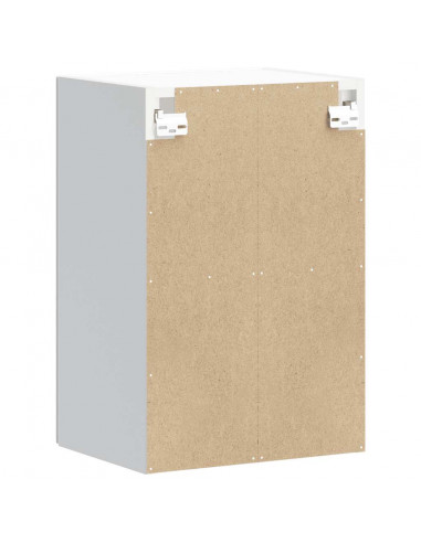 Pensile da Cucina con Porta in Vetro Kalmar Bianco Truciolato