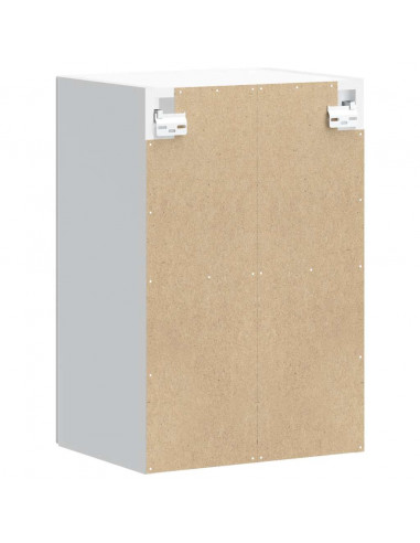 Pensile da Cucina con Porta in Vetro Kalmar Grigio Cemento