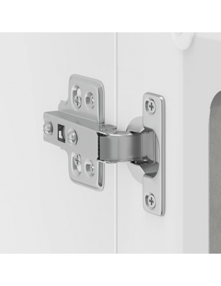 Pensile da Cucina con Porta in Vetro Kalmar Grigio Cemento