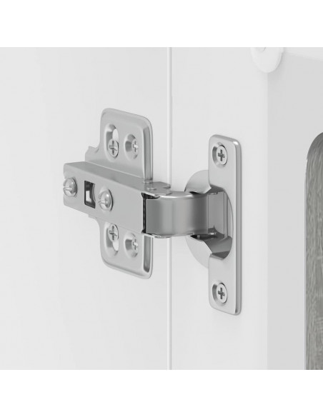 Pensile da Cucina con Porta in Vetro Kalmar Grigio Sonoma