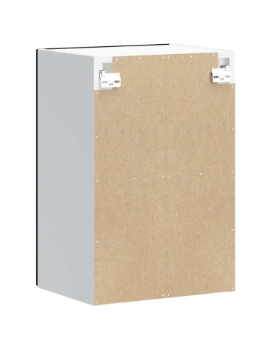 Pensile da Cucina con Porta in Vetro Kalmar Nero Truciolato