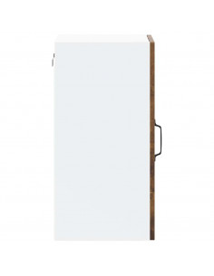 Pensile da Cucina con Porta in Vetro Kalmar Rovere Fumo