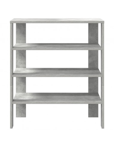 Scarpiera Grigio Cemento 61x32x70 cm in Legno Multistrato