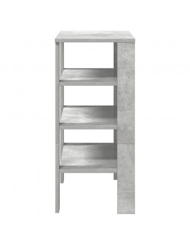 Scarpiera Grigio Cemento 61x32x70 cm in Legno Multistrato