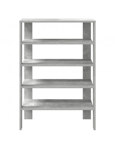 Scarpiera Grigio Cemento 61x32x87,5 cm in Legno Multistrato