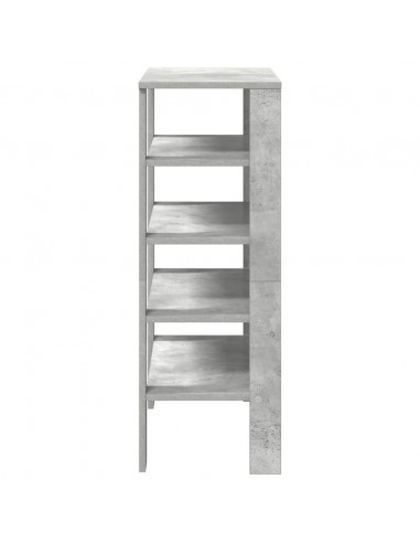 Scarpiera Grigio Cemento 61x32x87,5 cm in Legno Multistrato