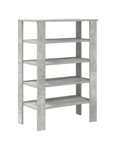 Scarpiera Grigio Cemento 61x32x87,5 cm in Legno Multistrato