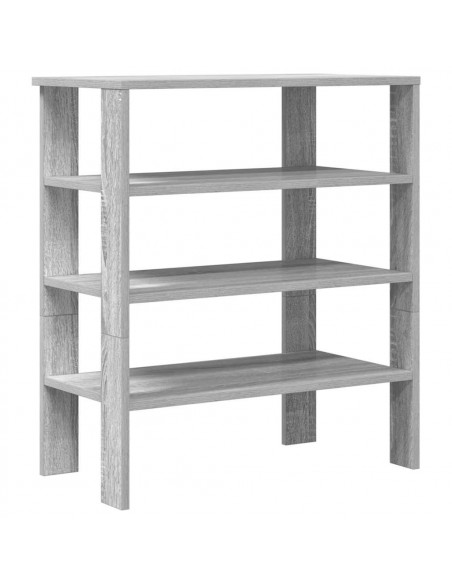 Scarpiera Grigio Sonoma 61x32x70 cm in Legno Multistrato