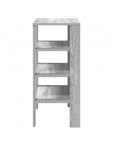 Scarpiera Grigio Sonoma 61x32x70 cm in Legno Multistrato