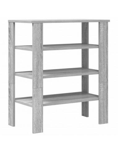 Scarpiera Grigio Sonoma 61x32x70 cm in Legno Multistrato