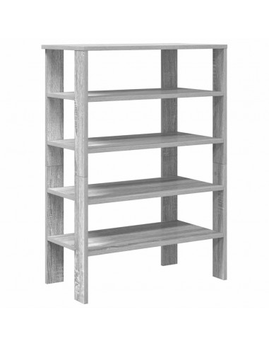 Scarpiera Grigio Sonoma 61x32x87,5 cm in Legno Multistrato