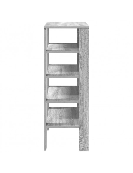 Scarpiera Grigio Sonoma 61x32x87,5 cm in Legno Multistrato