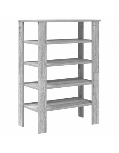 Scarpiera Grigio Sonoma 61x32x87,5 cm in Legno Multistrato