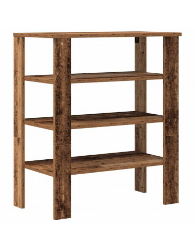 Scarpiera Legno Vecchio 61x32x70 cm in Truciolato