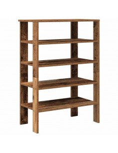 Scarpiera Legno Vecchio 61x32x87,5 cm in Truciolato
