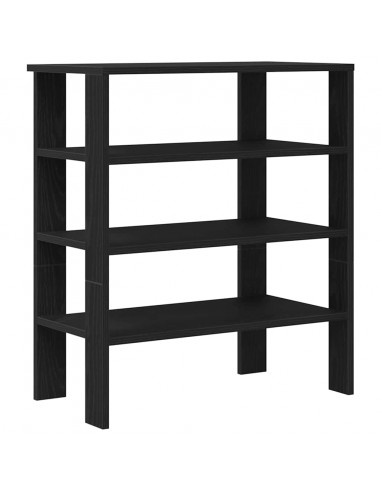 Scarpiera Nera 61x32x70 cm in Truciolato