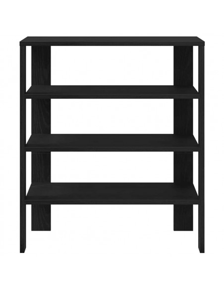 Scarpiera Nera 61x32x70 cm in Truciolato